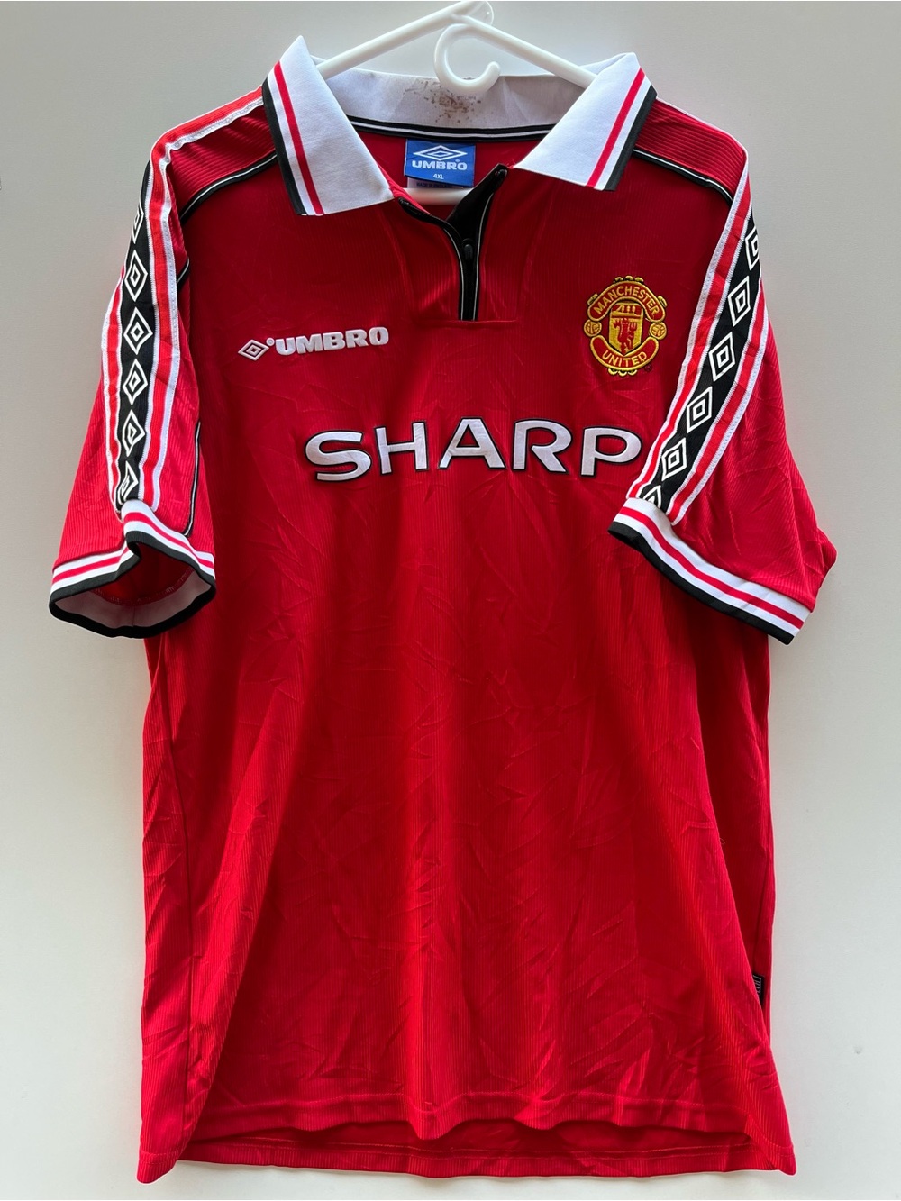 Umbro Manchester United mens jersey Sz 4 XL